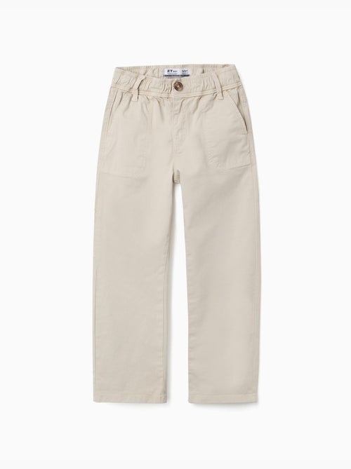Pantaloni da carpentiere in twill con cintura elasticizzata - Kiabi Pantaloni da carpentiere in twill con cintura elasticizzata - Kiabi