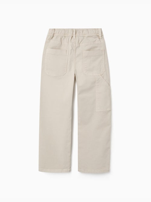 Pantaloni da carpentiere in twill con cintura elasticizzata - Kiabi Pantaloni da carpentiere in twill con cintura elasticizzata - Kiabi