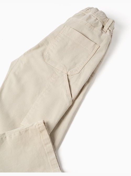Pantaloni da carpentiere in twill con cintura elasticizzata - Kiabi Pantaloni da carpentiere in twill con cintura elasticizzata - Kiabi