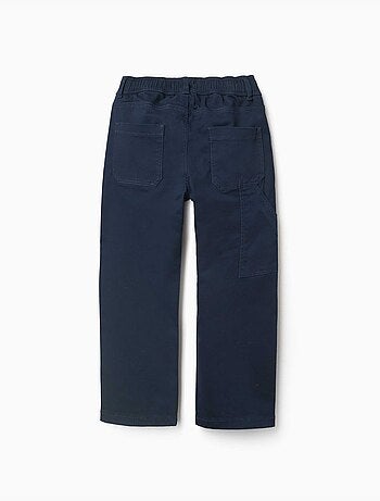 Pantaloni da carpentiere in twill con cintura elasticizzata
