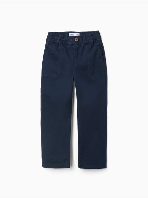 Pantaloni da carpentiere in twill con cintura elasticizzata - Kiabi Pantaloni da carpentiere in twill con cintura elasticizzata - Kiabi