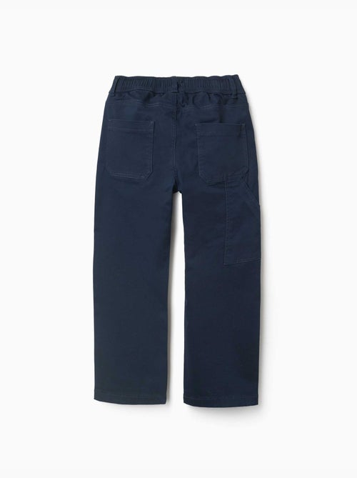 Pantaloni da carpentiere in twill con cintura elasticizzata - Kiabi Pantaloni da carpentiere in twill con cintura elasticizzata - Kiabi