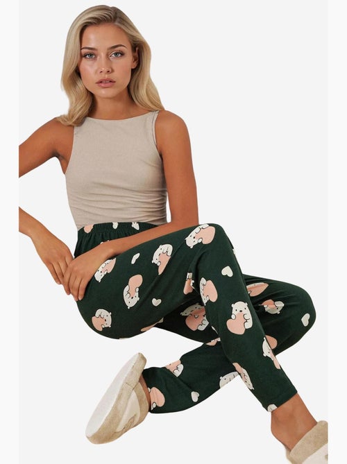 Pantaloni da casa a vita media con fantasia bdart - Kiabi