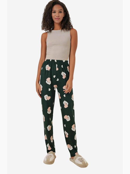 Pantaloni da casa a vita media con fantasia bdart - Kiabi