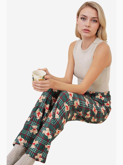 Pantaloni da casa a vita media con fantasia bdart - Kiabi