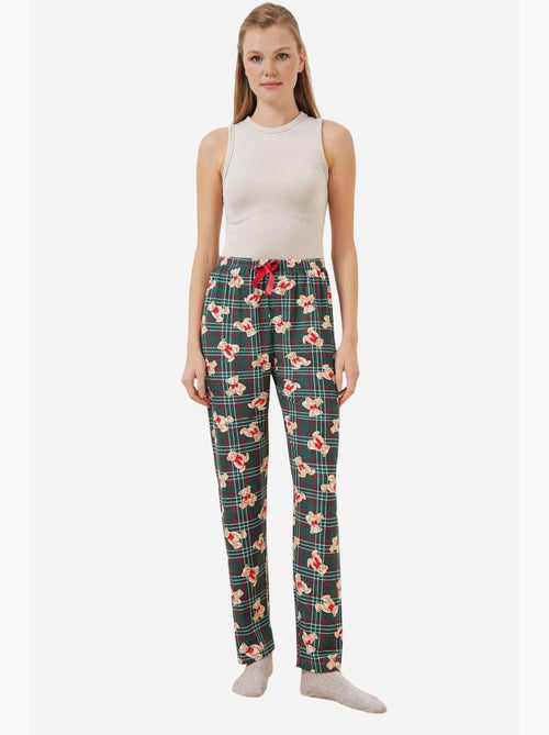Pantaloni da casa a vita media con fantasia bdart - Kiabi