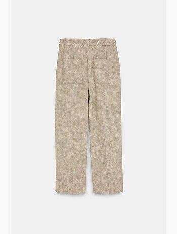 Pantaloni da casa in popeline a gamba ampia dilvin
