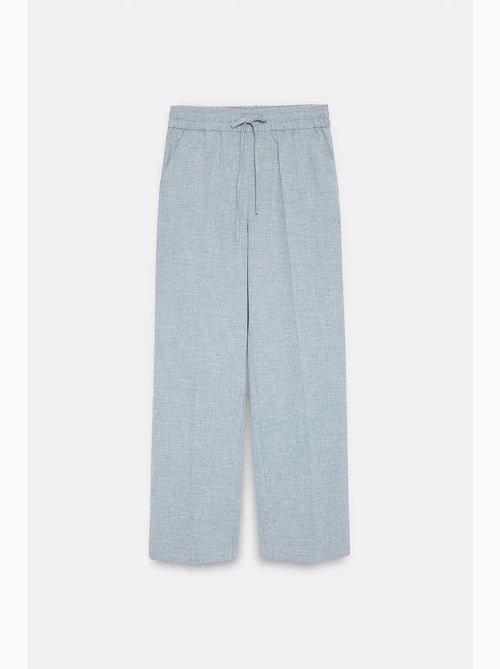 Pantaloni da casa in popeline a gamba ampia dilvin - Kiabi