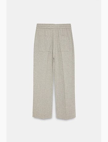 Pantaloni da casa in popeline a gamba ampia dilvin