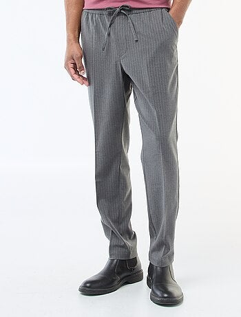 Pantaloni da città a righe sottili