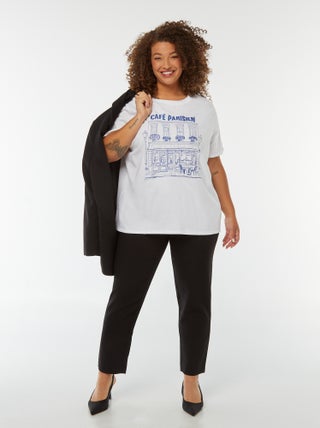 Pantaloni da completo a vita alta modello skinny