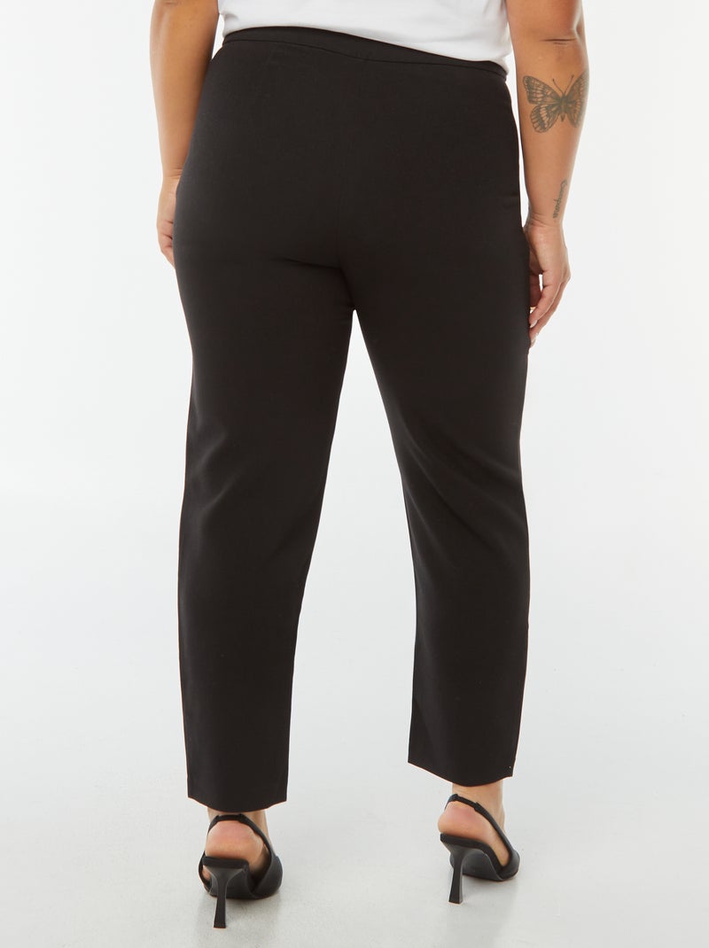 Pantaloni da completo a vita alta modello skinny nero - Kiabi