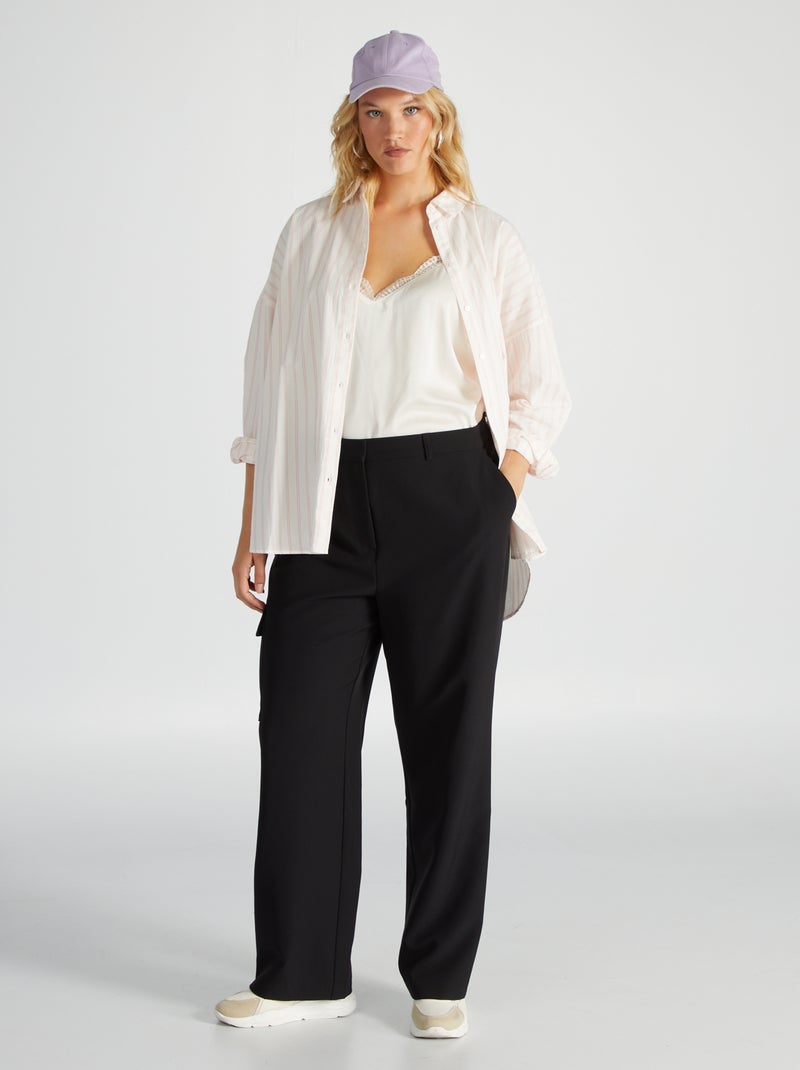 Pantaloni da completo con tasche nero - Kiabi