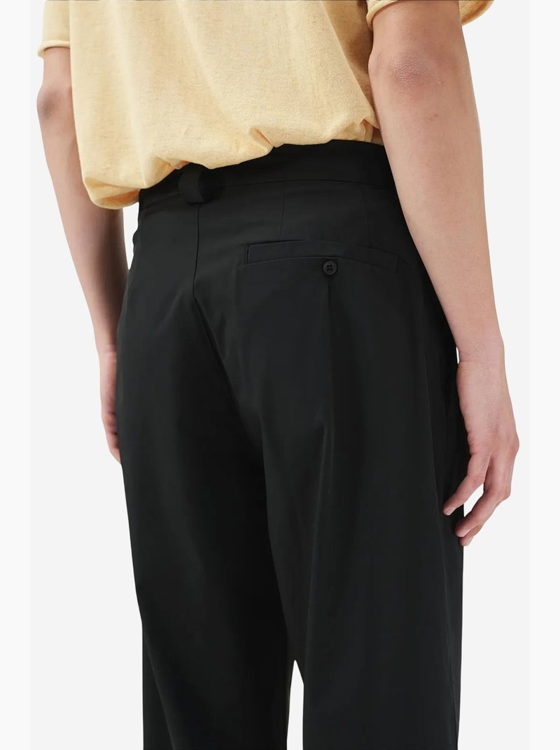 Pantaloni da completo cotone lino giesto Nero - Kiabi