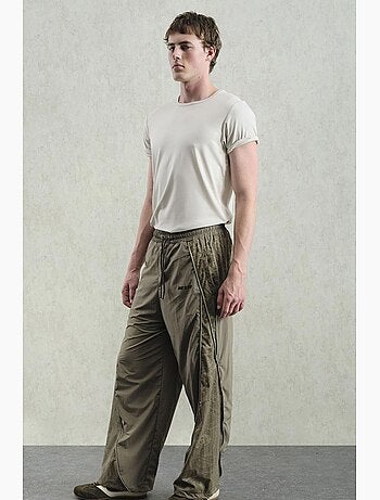 Pantaloni da completo da uomo a gamba ampia giesto