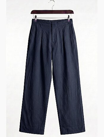 Pantaloni da completo da uomo in cotone a gamba dritta giesto