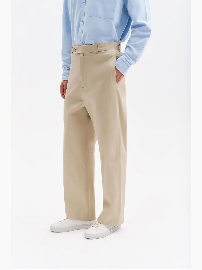 Pantaloni da completo da uomo in cotone e lycra giesto Beige argilla - Kiabi