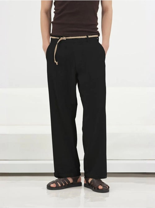 Pantaloni da completo da uomo in lino e cotone giesto - Kiabi