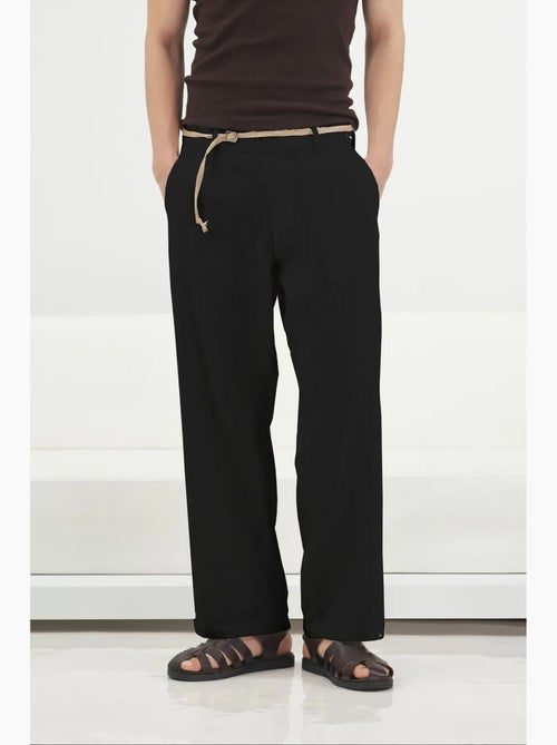 Pantaloni da completo da uomo in lino e cotone giesto - Kiabi