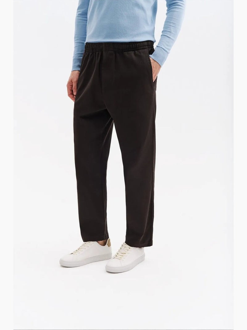Pantaloni da completo da uomo in misto cotone giesto Nero - Kiabi