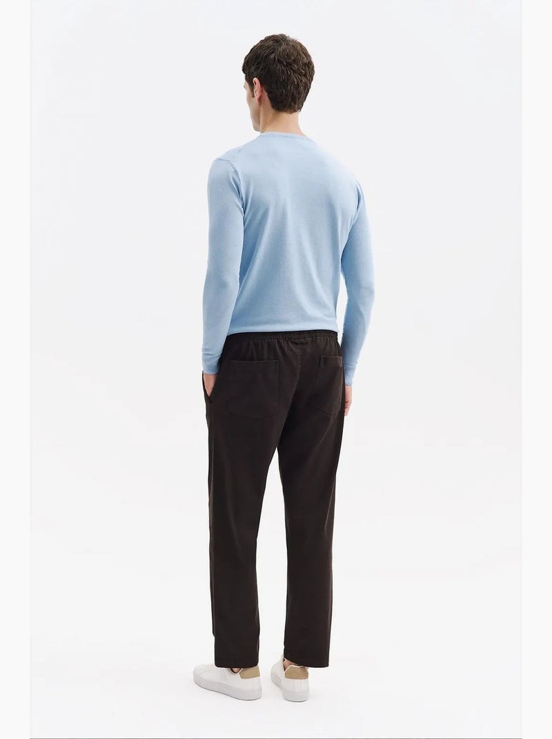 Pantaloni da completo da uomo in misto cotone giesto Nero - Kiabi