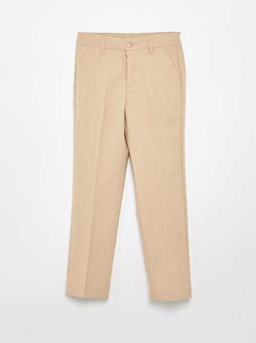 Pantaloni da completo regular tinta unita - Kiabi