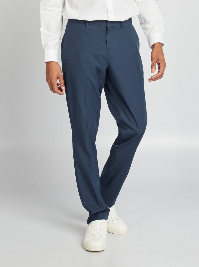 Pantaloni da completo slim blu - Kiabi