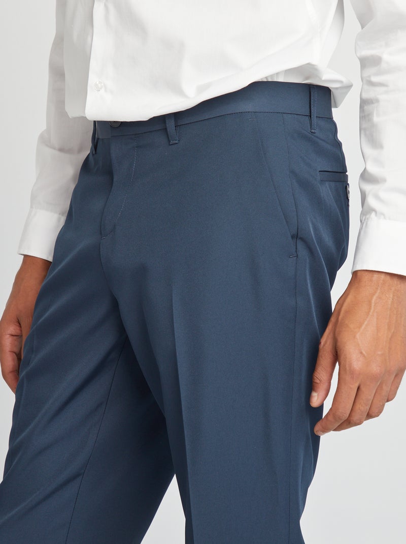 Pantaloni da completo slim blu - Kiabi