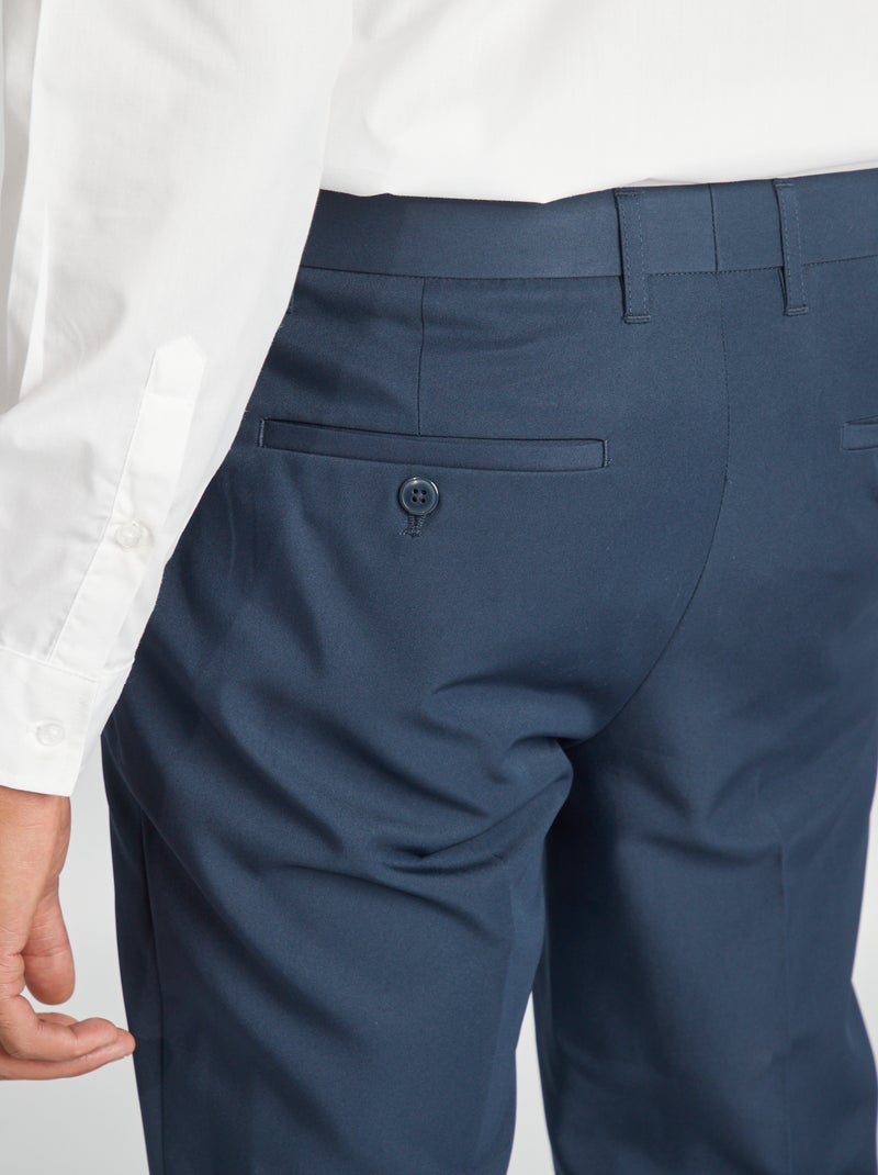 Pantaloni da completo slim blu - Kiabi