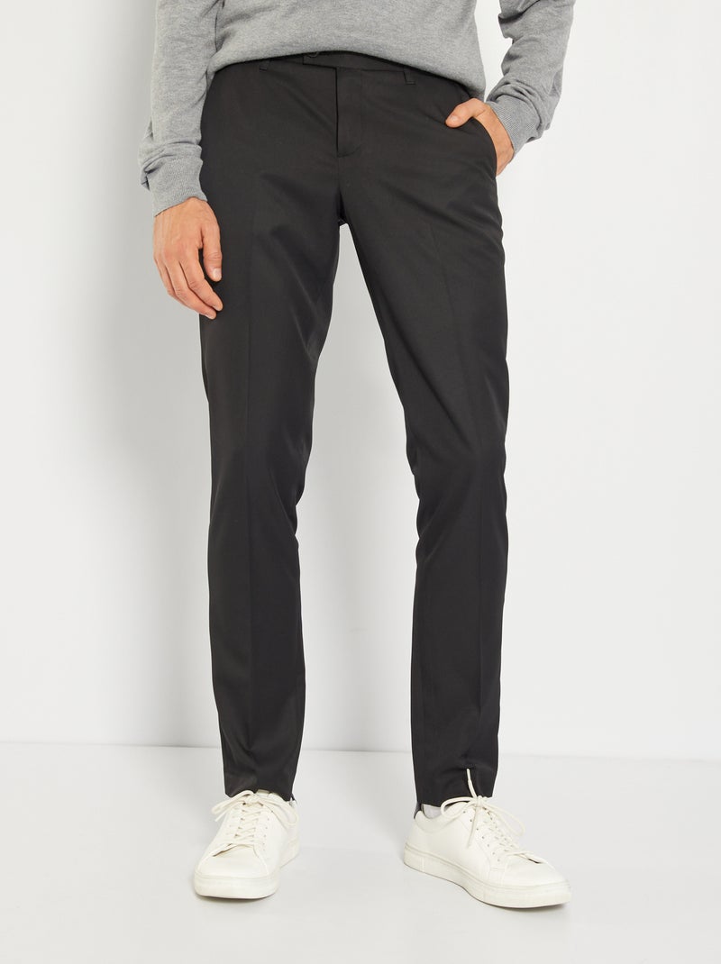 Pantaloni da completo slim nero - Kiabi