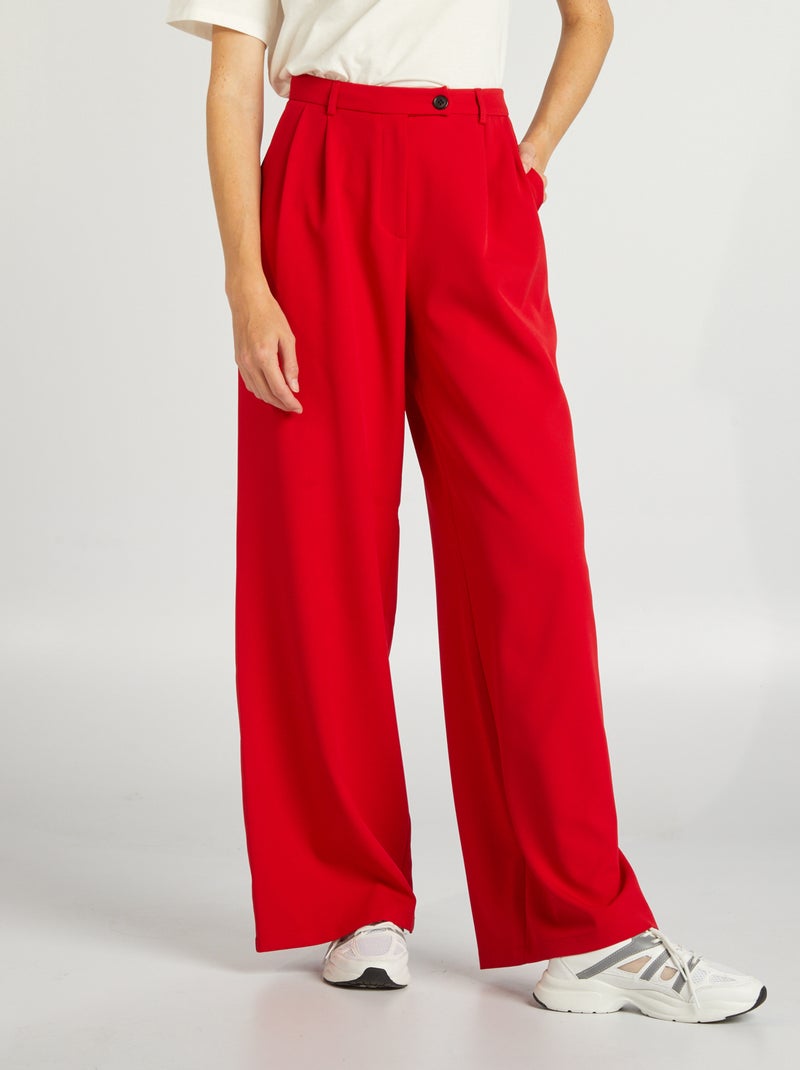 Pantaloni da completo taglio dirtto ROSSO - Kiabi
