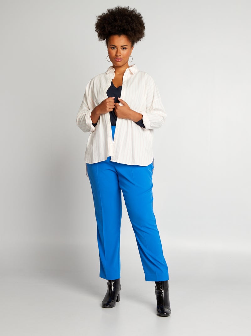 Pantaloni da completo taglio sigaretta BLU - Kiabi