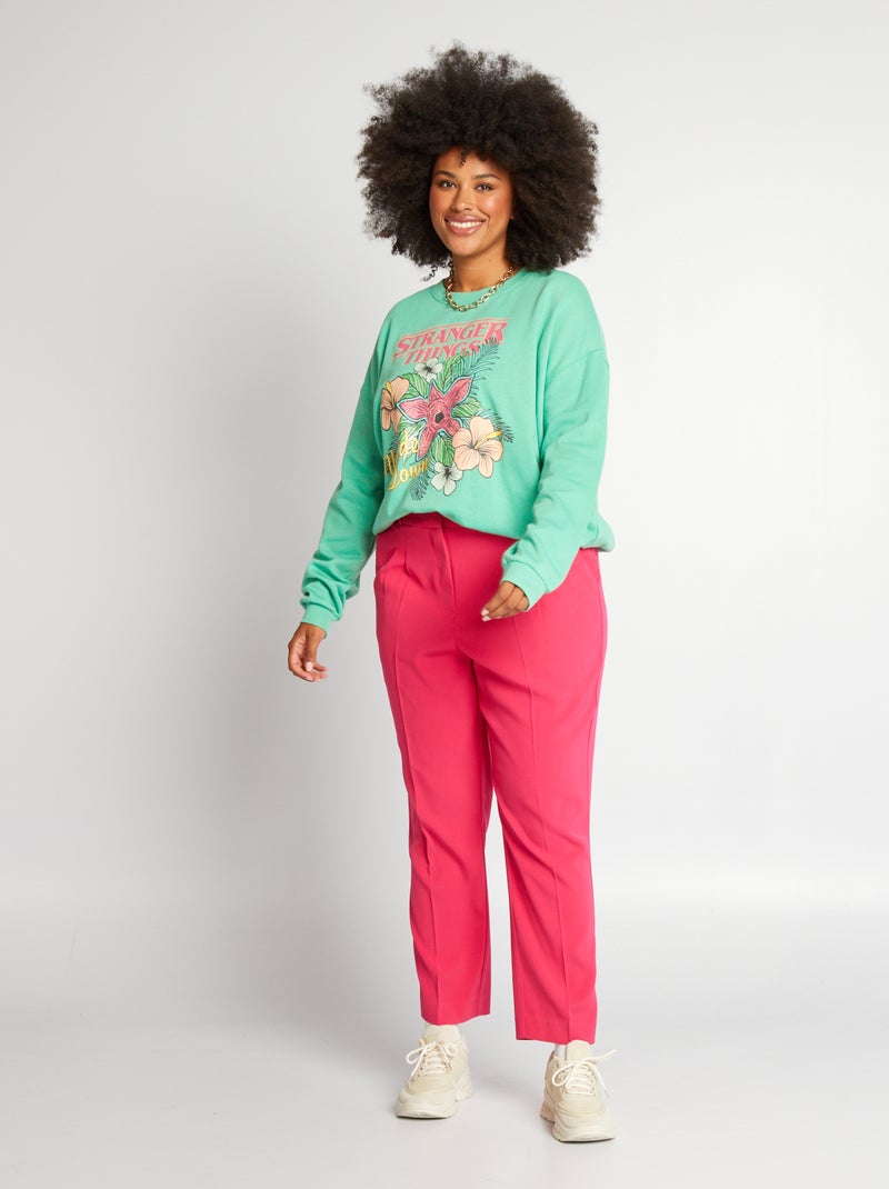 Pantaloni da completo taglio sigaretta ROSA - Kiabi