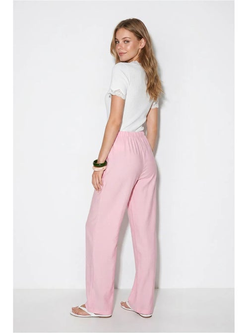 Pantaloni da donna a gamba ampia in crêpe lucci - Kiabi Pantaloni da donna a gamba ampia in crêpe lucci - Kiabi