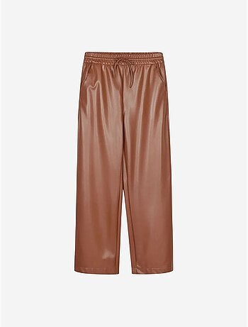 Pantaloni da donna a gamba ampia in ecopelle dilvin
