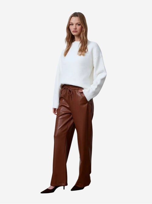 Pantaloni da donna a gamba ampia in ecopelle dilvin - Kiabi Pantaloni da donna a gamba ampia in ecopelle dilvin - Kiabi
