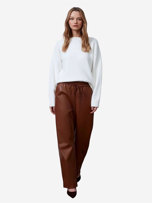 Pantaloni da donna a gamba ampia in ecopelle dilvin - Kiabi Pantaloni da donna a gamba ampia in ecopelle dilvin - Kiabi