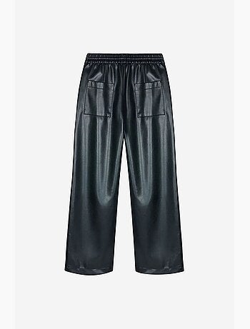 Pantaloni da donna a gamba ampia in ecopelle dilvin