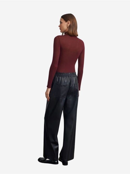 Pantaloni da donna a gamba ampia in ecopelle dilvin - Kiabi Pantaloni da donna a gamba ampia in ecopelle dilvin - Kiabi