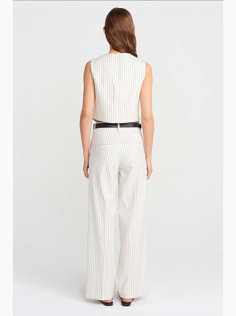 Pantaloni da donna a gamba dritta dilvin Bianco sporco - Kiabi