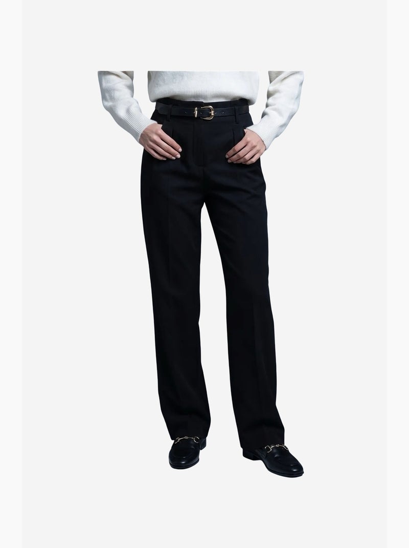 Pantaloni da donna a gamba dritta dilvin Nero - Kiabi