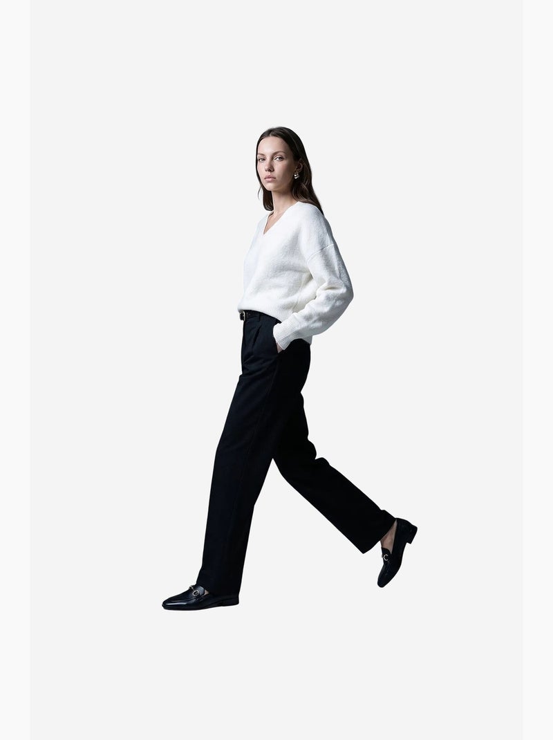 Pantaloni da donna a gamba dritta dilvin Nero - Kiabi