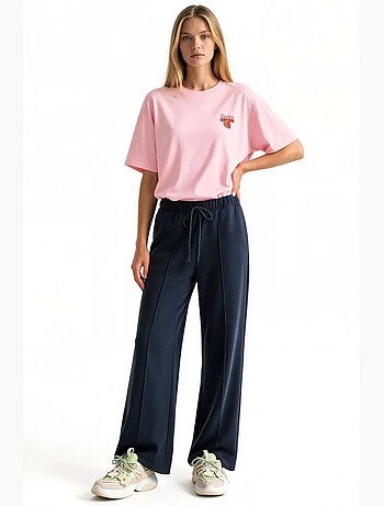 Pantaloni da donna a gamba dritta in misto modal busem