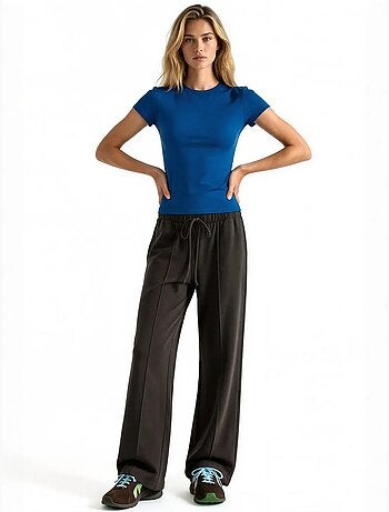 Pantaloni da donna a gamba dritta in misto modal busem