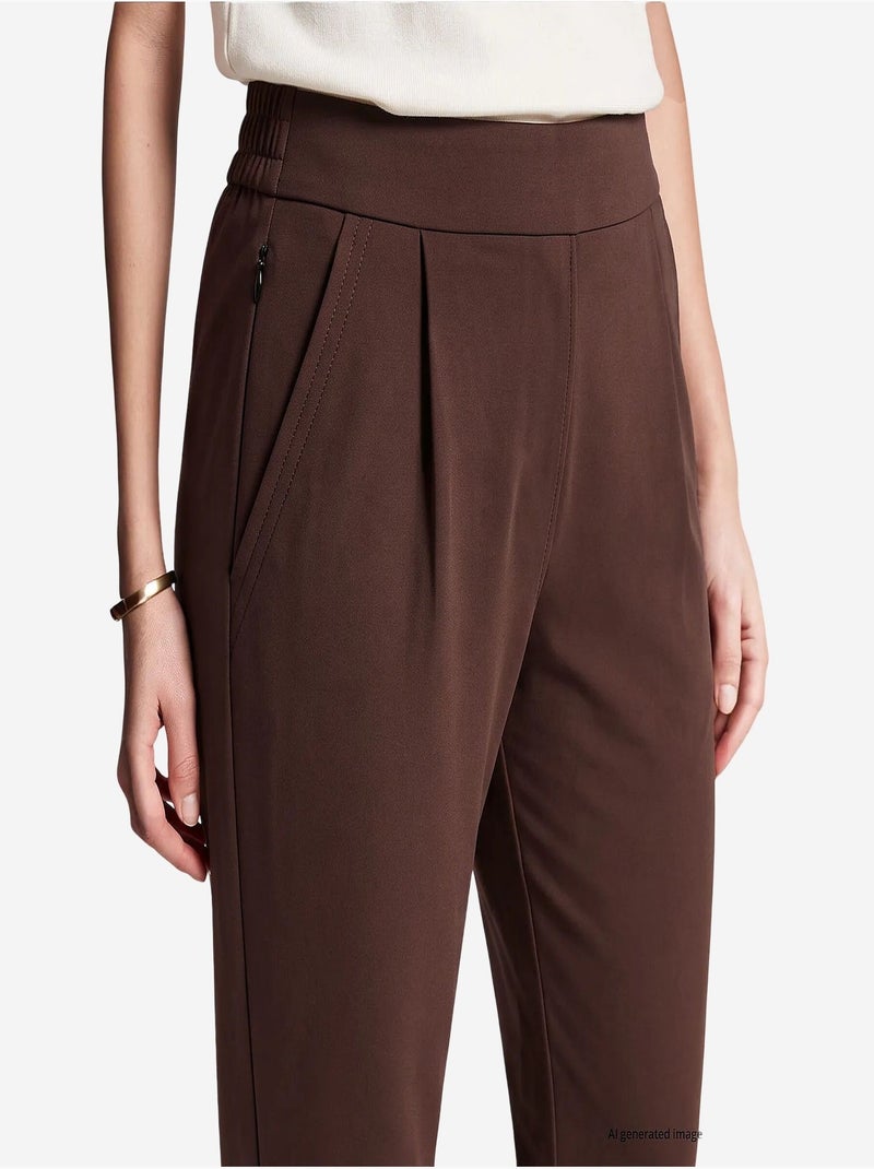 Pantaloni da donna a gamba dritta tommy Marrone cioccolato - Kiabi