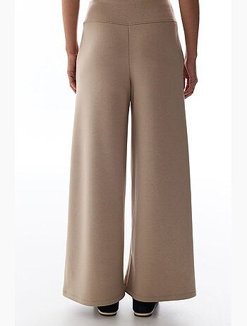 Pantaloni da donna a gamba larga e vita alta penti