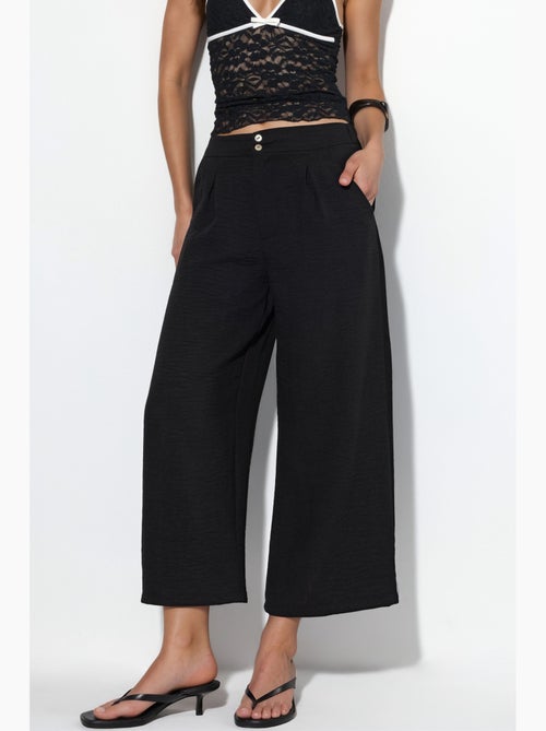 Pantaloni da donna a vita alta a gamba ampia busem - Kiabi
