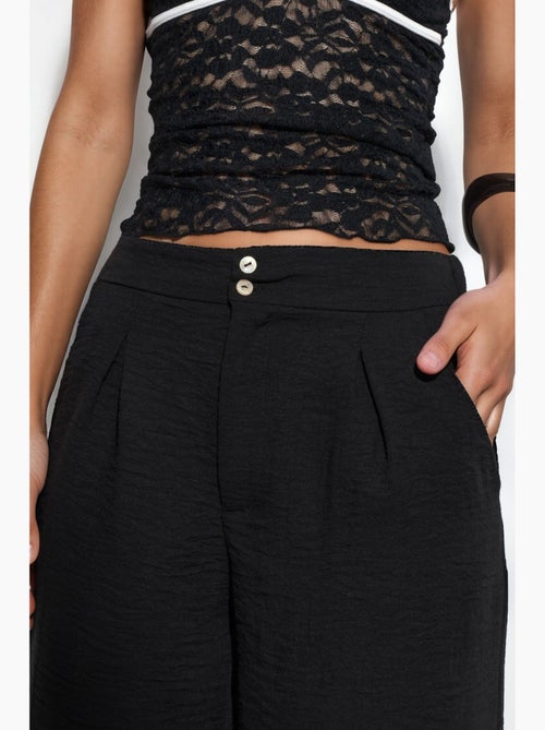 Pantaloni da donna a vita alta a gamba ampia busem - Kiabi