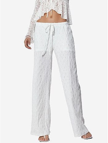 Pantaloni da donna in cotone a gamba dritta busem