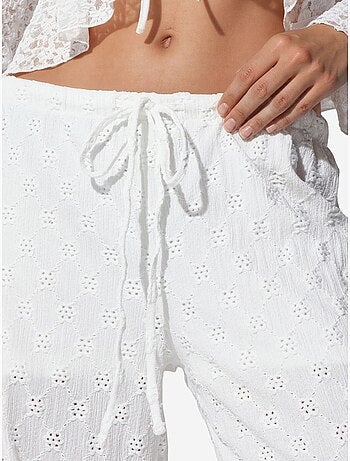 Pantaloni da donna in cotone a gamba dritta busem